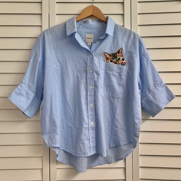 Maeve Mabel Pocket Buttondown Shirt - Picture 4 of 6